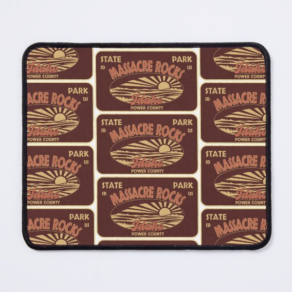 Item preview, Massacre Rocks State Park, Power County, Idaho, badge design designed and sold by Wanderful-roads.