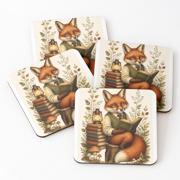 Item preview, Fox of the Hidden Library designed and sold by Nadie2000.
