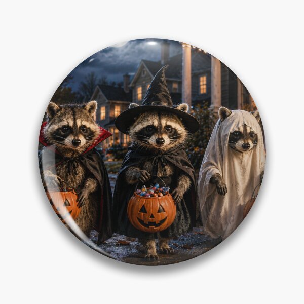 Item preview, Raccoons on Halloween Night designed and sold by Novel Works Studio.