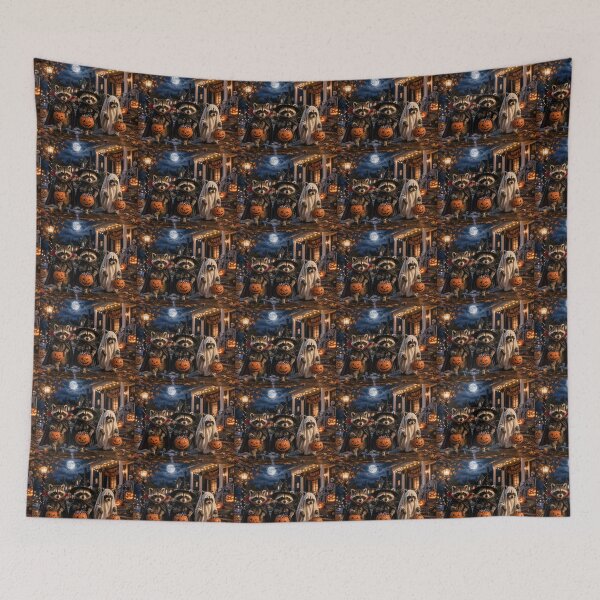 Item preview, Raccoons on Halloween Night designed and sold by Novel Works Studio.