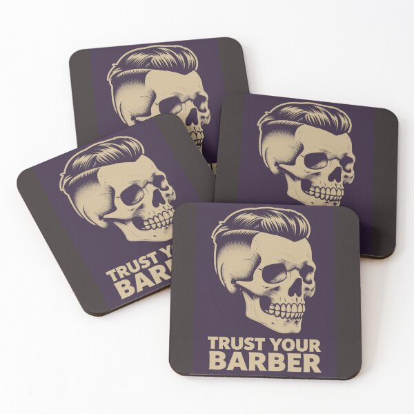 Item preview, Trust Your Barber Vintage Skull Retro Barber Art designed and sold by Barber MD Culture.