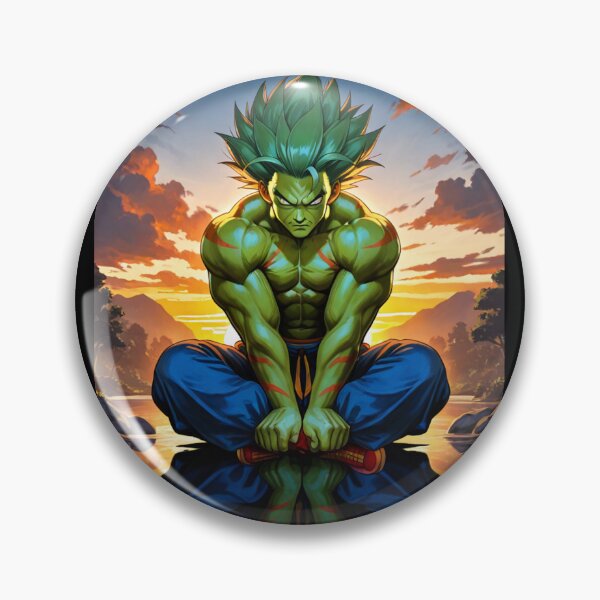Item preview, Manga - Powerful Anime Warrior, Sunset Meditation Scene designed and sold by Zone--Gaming.