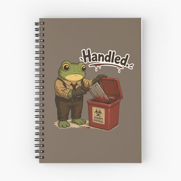 Item preview, Handled Frog Sticker – Funny Biohazard Sharps Disposal Horror Parody designed and sold by SimplePoDesign.