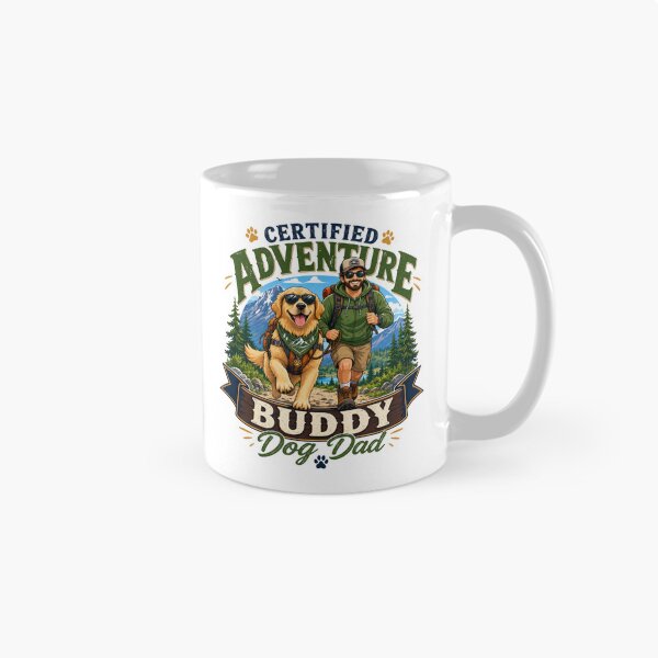 Item preview, Certified Adventure Buddy Golden Retriever Dog Dad T-Shirt designed and sold by Ashley critters.