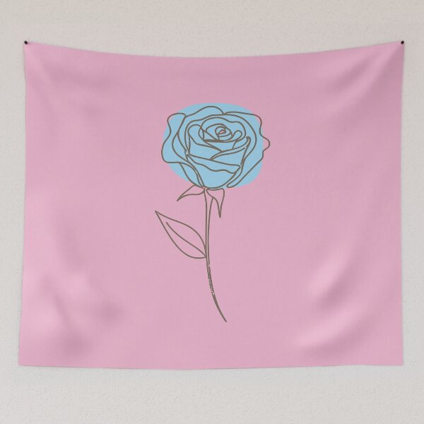 Item preview, Elegant Single Rose Line Art Illustration designed and sold by sylphgrateess.