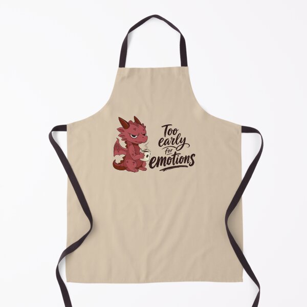 Item preview, Too Early For Emotions Grumpy Dragon designed and sold by DiceWay.