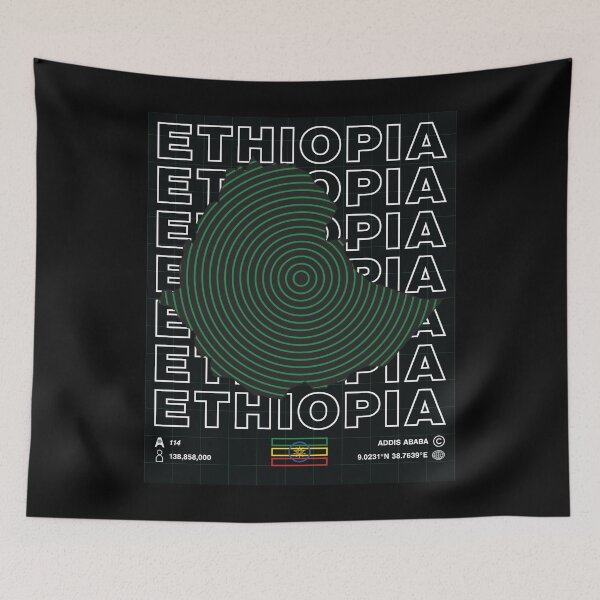 Item preview, Ethiopia Minimal Map designed and sold by Atlas-Array.