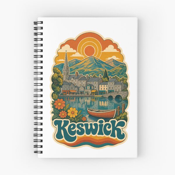 Item preview, Keswick England Travel Souvenir - Retro Illustration designed and sold by VisualArtsOasis.