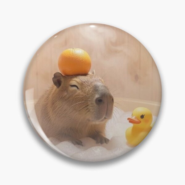 Item preview, Capybara Bath designed and sold by BeeTheArtCo.
