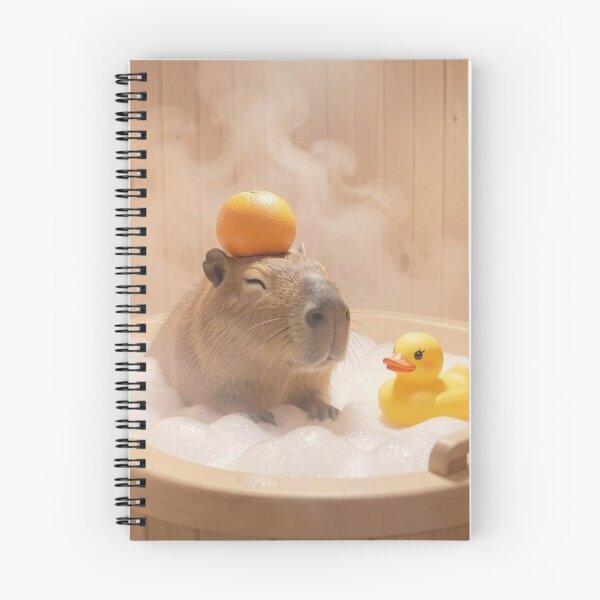 Item preview, Capybara Bath designed and sold by BeeTheArtCo.