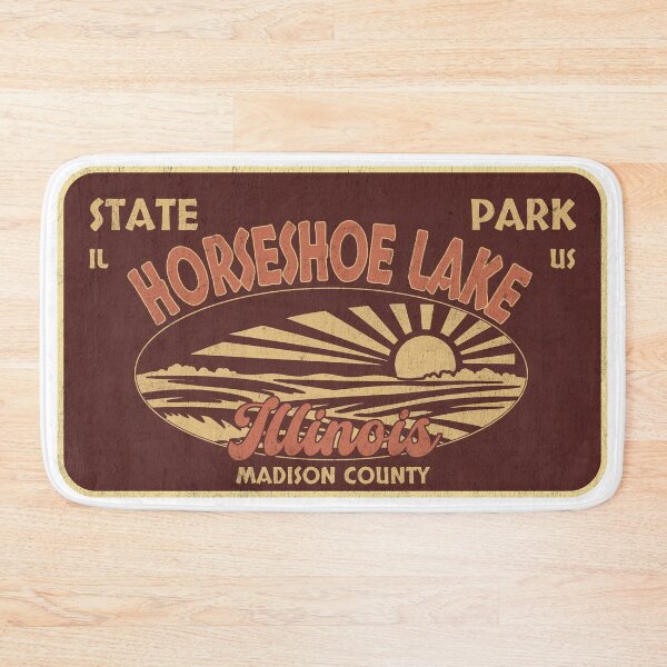 Item preview, Horseshoe Lake State Park, Madison County, Illinois, badge design designed and sold by Wanderful-roads.