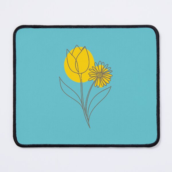 Item preview, Minimalist Tulip and Daisy Floral Line Art designed and sold by sylphgrateess.