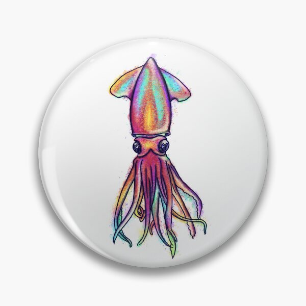 Item preview, Squid, Vibrant watercolour, Animal Collection, Under the Sea designed and sold by DoodlingMissy.