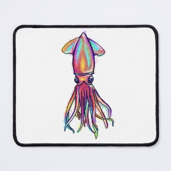 Item preview, Squid, Vibrant watercolour, Animal Collection, Under the Sea designed and sold by DoodlingMissy.