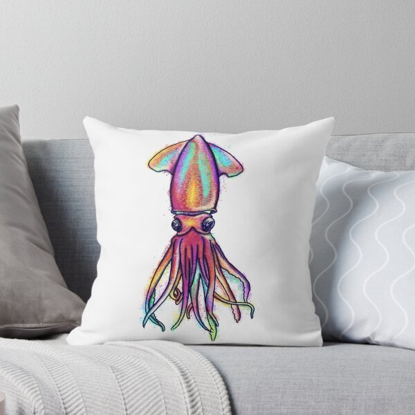 Item preview, Squid, Vibrant watercolour, Animal Collection, Under the Sea designed and sold by DoodlingMissy.