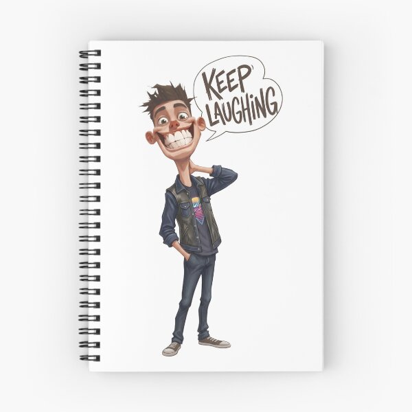Item preview, Keep Laughing Sticker | Smiling character Motivational Illustration  designed and sold by BLOOMVELLE.