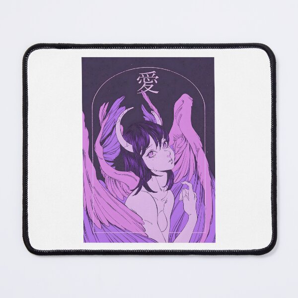 Item preview, Dark angel anime girl love Japanese aesthetic designed and sold by yakima-deona.