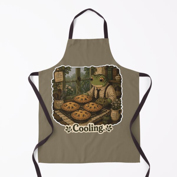 Artikelvorschau, Cooler Frosch-Sticker – Gemütlicher Cottage Pie mit gruseligen Augen | Düsterer Cottagecore-Horror entworfen und verkauft von SimplePoDesign.
