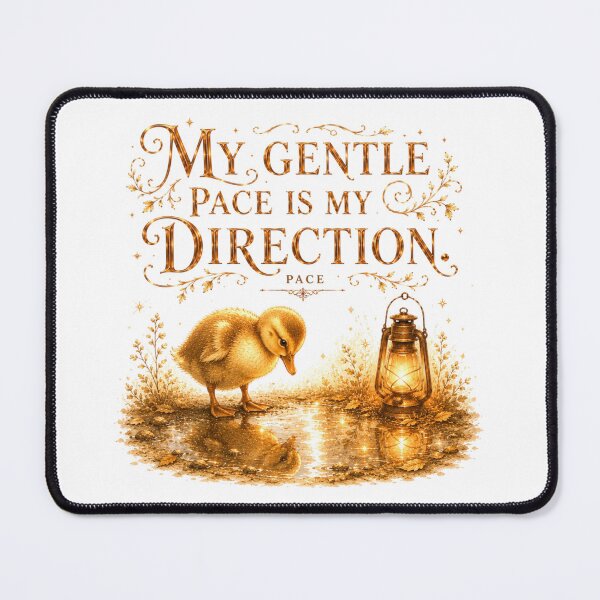 Item preview, My Gentle Pace Is My Direction Vintage Duckling Self Care designed and sold by AQUILAKREO.