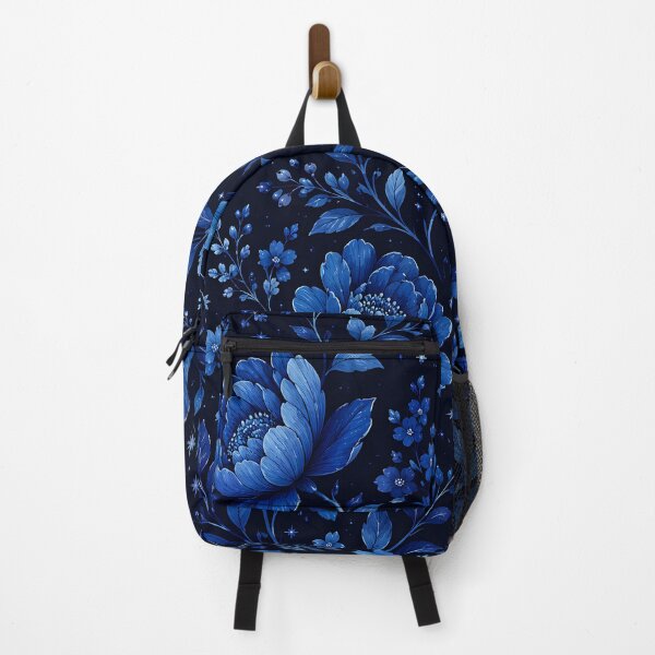 Item preview, Midnight Sapphire Floral Botanical Pattern designed and sold by HUMANITY STUDIOS.