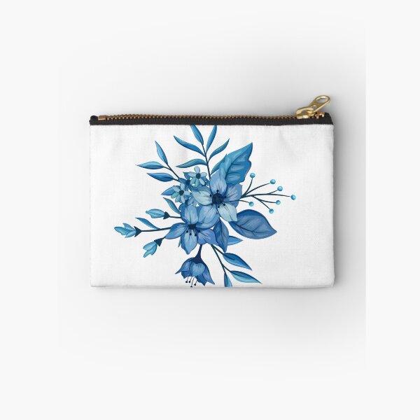 Item preview, Blue Botanical Flower Bouquet Pattern designed and sold by Jyoti-Quotes.