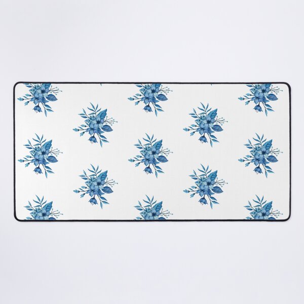 Item preview, Blue Botanical Flower Bouquet Pattern designed and sold by Jyoti-Quotes.