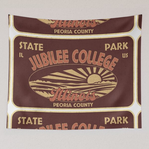 Item preview, Jubilee College State Park, Peoria County, Illinois, badge design designed and sold by Wanderful-roads.