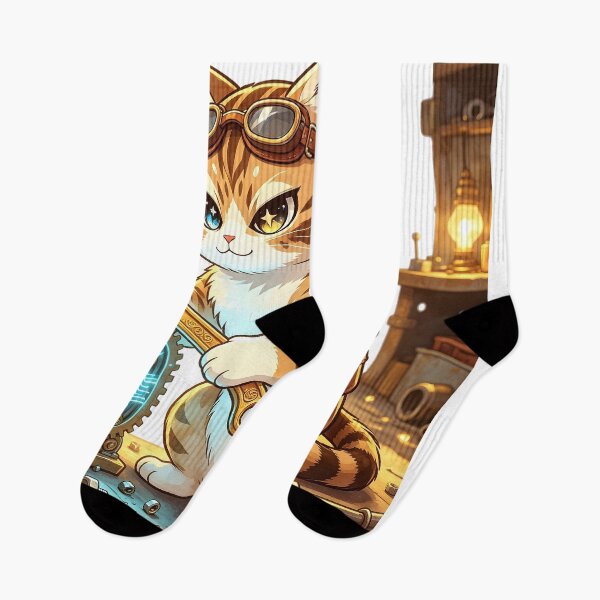 Item preview, The Tech-Master - Cute Felis Nigripes Mechanic Warrior designed and sold by ABYSSLAB.