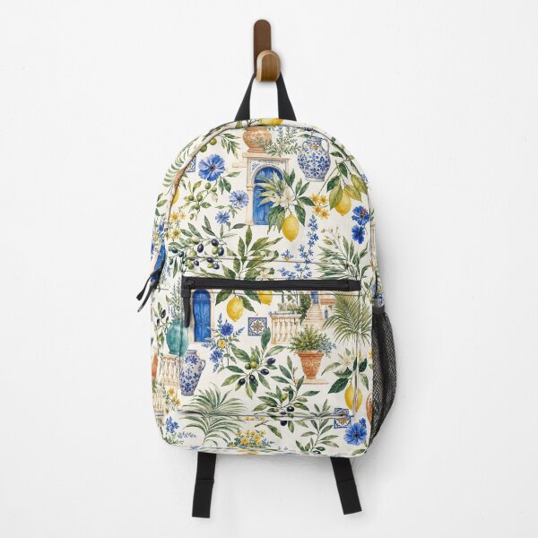 Item preview, Mediterranean Villa Garden – Luxury Seamless Botanical Pattern designed and sold by Jandedan.