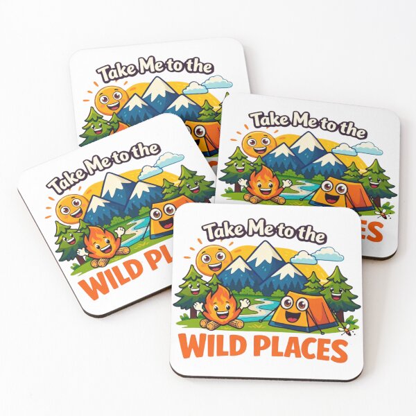 Item preview, Take Me to the Wild Places Funny Camping Design designed and sold by GabeMountainArt.