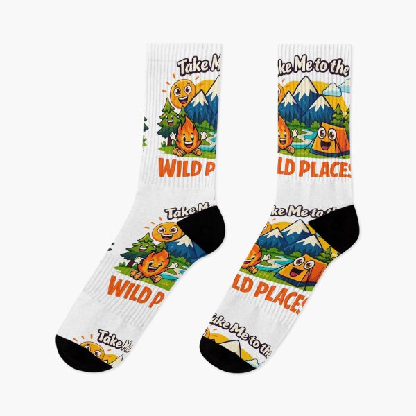 Item preview, Take Me to the Wild Places Funny Camping Design designed and sold by GabeMountainArt.