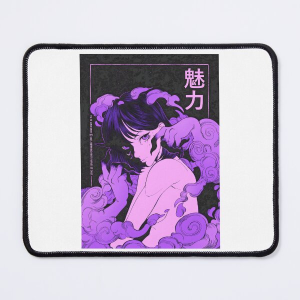 Item preview, Dark anime girl purple smoke dark hands aesthetic designed and sold by yakima-deona.