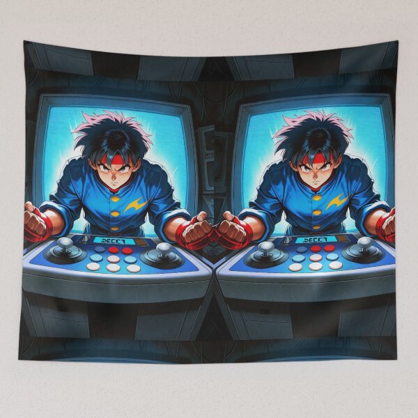 Item preview, Manga - Retro Arcade Fighter, Veteran of 90s Video Games designed and sold by Zone--Gaming.