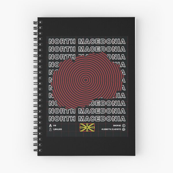 Item preview, North Macedonia Minimal Map designed and sold by Atlas-Array.
