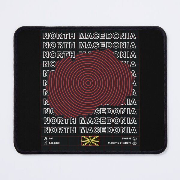 Item preview, North Macedonia Minimal Map designed and sold by Atlas-Array.