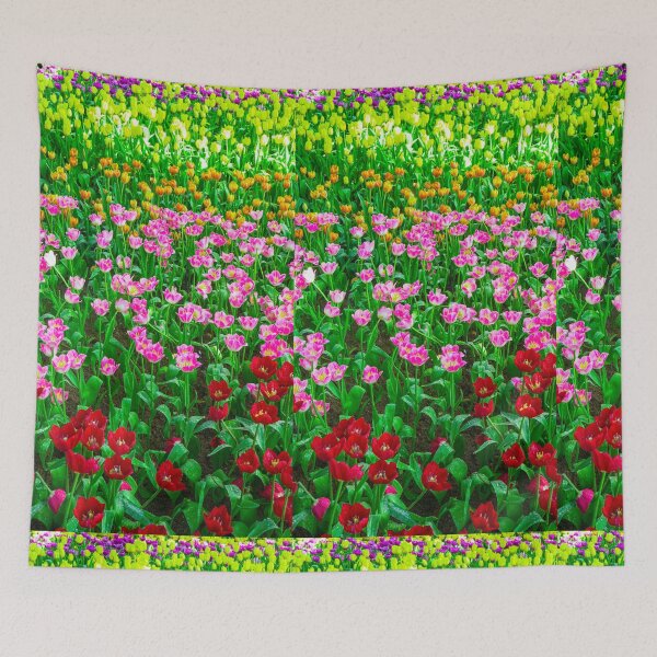 Item preview, Colorful Tulip Field After Rain designed and sold by Jomsunshine.