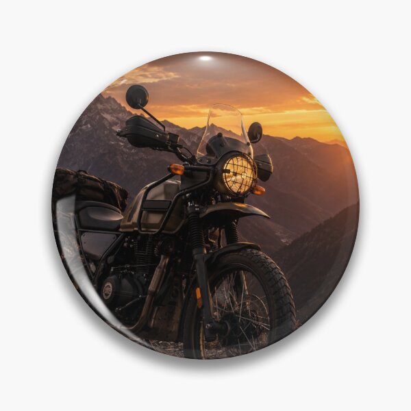 Item preview, Adventure Motorcycle Mountain Sunset Landscape Art designed and sold by YogiCodeLab.