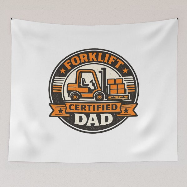Item preview, Forklift Certified Dad designed and sold by MTDesignLab.