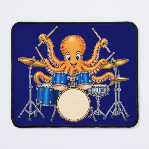 Item preview, Octopus Drummer Funny Ocean Animal Playing Drums Music Lover designed and sold by Evelashop.