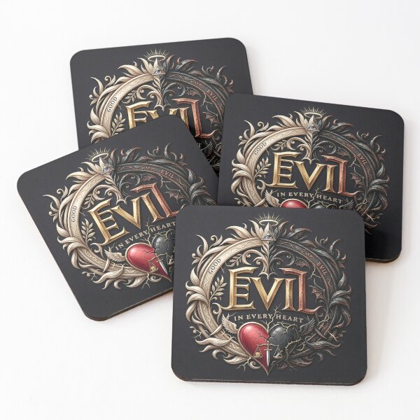 Item preview, Evil In Every Heart Emblems designed and sold by Voodoo Store Paranormal Collections.