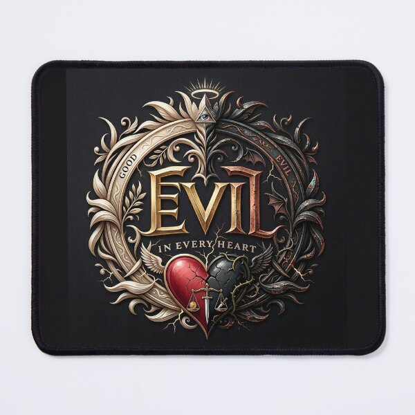 Item preview, Evil In Every Heart Emblems designed and sold by Voodoo Store Paranormal Collections.