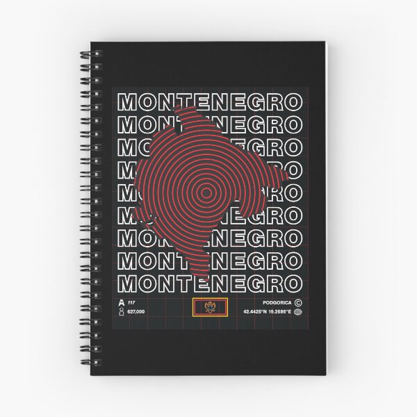 Item preview, Montenegro Minimal Map designed and sold by Atlas-Array.