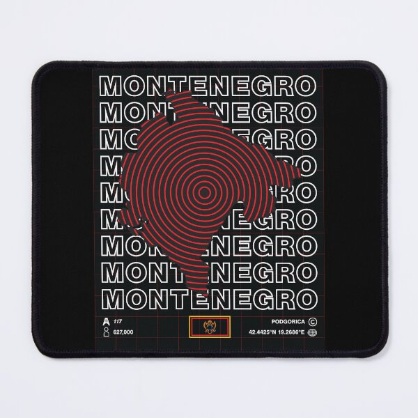 Item preview, Montenegro Minimal Map designed and sold by Atlas-Array.