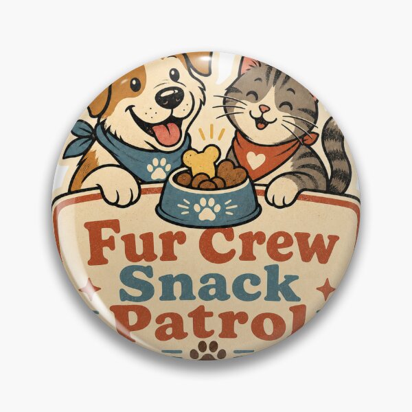 Item preview, Fur Crew Snack Patrol Pet Humor designed and sold by houseoflushella.