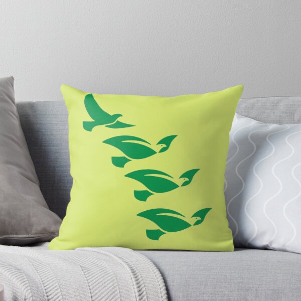 Item preview, Minimal Green Flying Bird Leaf Illustration designed and sold by EdgeSphere.