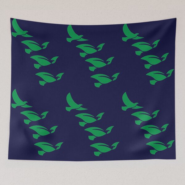 Item preview, Minimal Green Flying Bird Leaf Illustration designed and sold by EdgeSphere.
