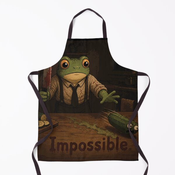 Item preview, Impossible Frog Sticker – Escaping Cucumber Horror | Dark Kitchen Comedy designed and sold by SimplePoDesign.