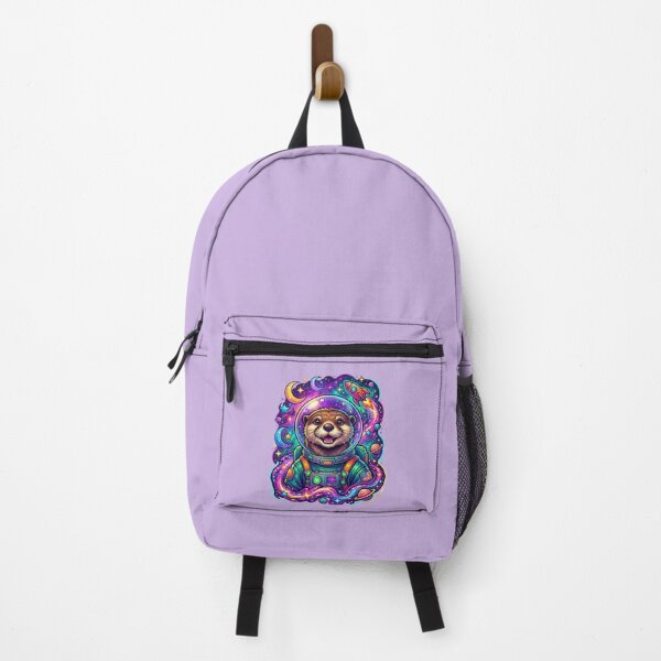 Item preview, Cute Cute Space Astronaut Otter,Vibrant Neon Galaxy Art designed and sold by XertHardcore.
