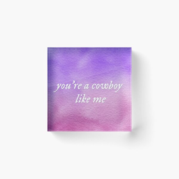 Item preview, cowboy like me - evermore water colors designed and sold by taylorvinyls.