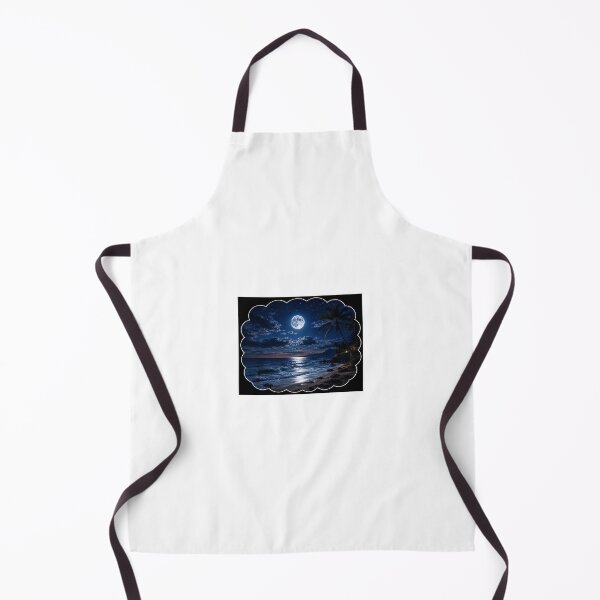 Item preview, Full Moon Tropical Beach Night Landscape designed and sold by YogiCodeLab.